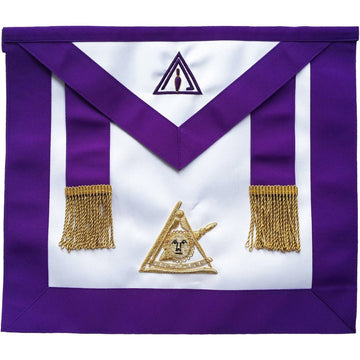 Masonic Past Thrice Illustrious Master PTIM Apron Hand Embroidered